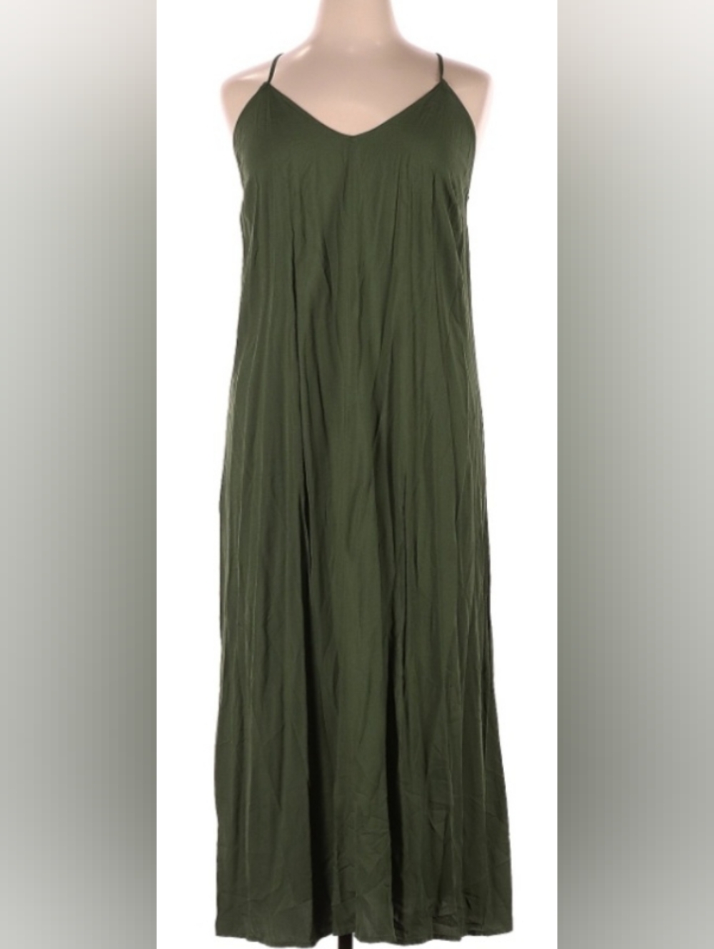 Old Navy Army Green Maxi Dress Size XL EUC